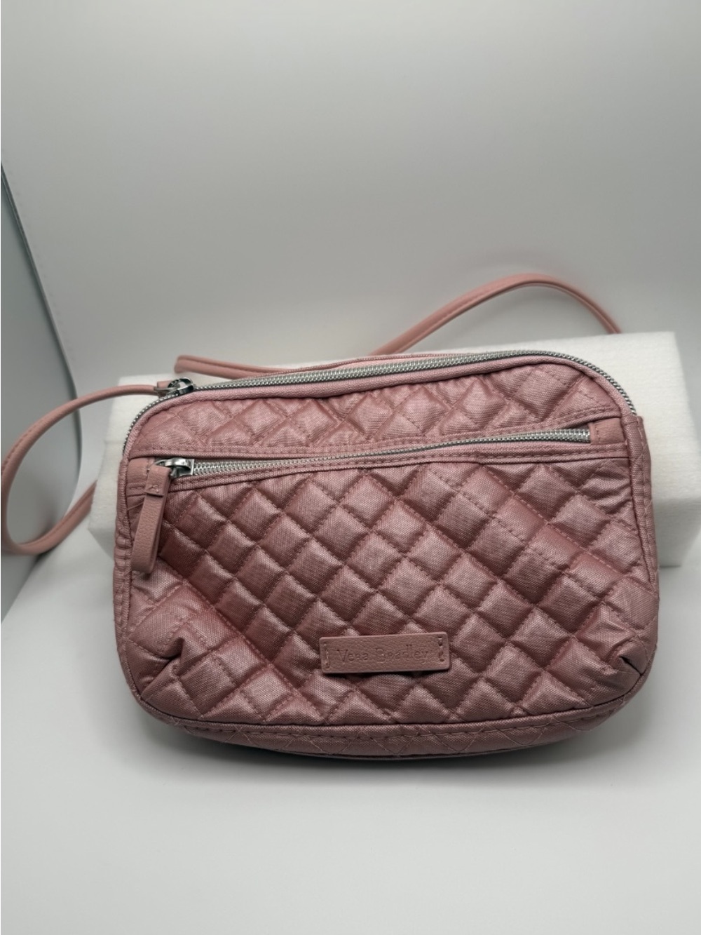 Vera Bradley Iconic RFID Little Crossbody in Rose Quartz 2019 Collection